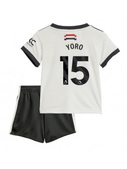 Manchester United Leny Yoro #15 Replika Tredje Kläder Barn 2024-25 Kortärmad (+ byxor)